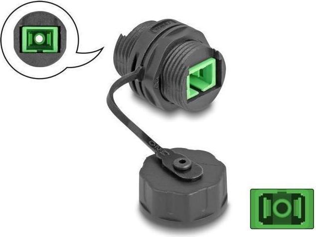 Actual product image Delock Fibre optic cable connector SC simplex socket/ socket (Network coupling)