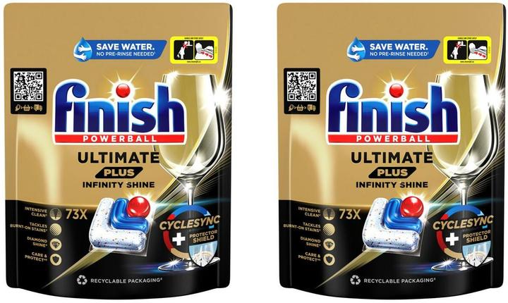 Produktbild Finish Ultimate Plus Infinity Shine (Tabs, 146 Waschgänge)