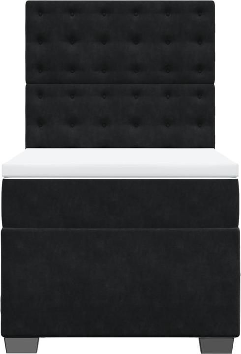 Produktbild VidaXL Bo x springbett mit Matratze 120 x 200 cm Samt (120 x 200 cm, 120 x 200 cm)