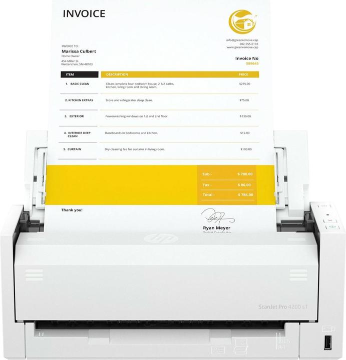 Actual product image HP ScanJet Pro 4200 s1 Scanner (USB)