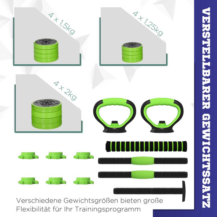 Produktbild SportNow Hanteln Set Kunststoff, Sand Grün