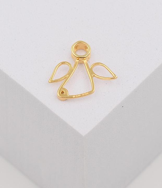 Image du produit Muau ange pendant or jaune750 diamant 0.0075ct. 13x15mm (Or jaune 750/18K)