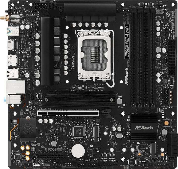 AsRock B860M Pro-A WiFi DDR5 Intel S retail (LGA 1851, Intel B860, mATX)