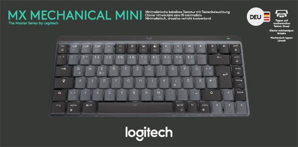 Actual product image Logitech MX Mechanical Mini (DE, Wireless)