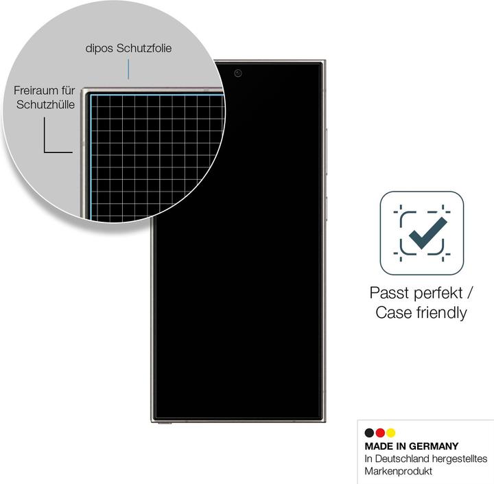 Actual product image Dipos Screen Protector Anti-Shock (2 Piece, Samsung Galaxy S24 Ultra)