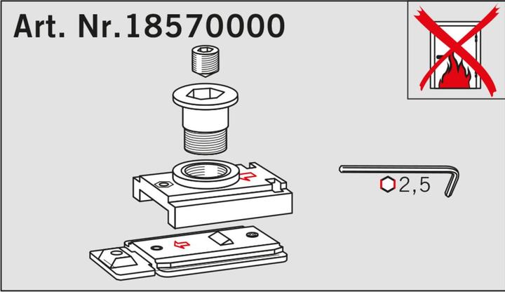 Actual product image Dormakaba Locking unit (Indoor)