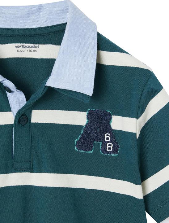 Actual product image Vertbaudet Jungen Poloshirt mit doppeltem Kragen und Recycling-Baumwolle (98)