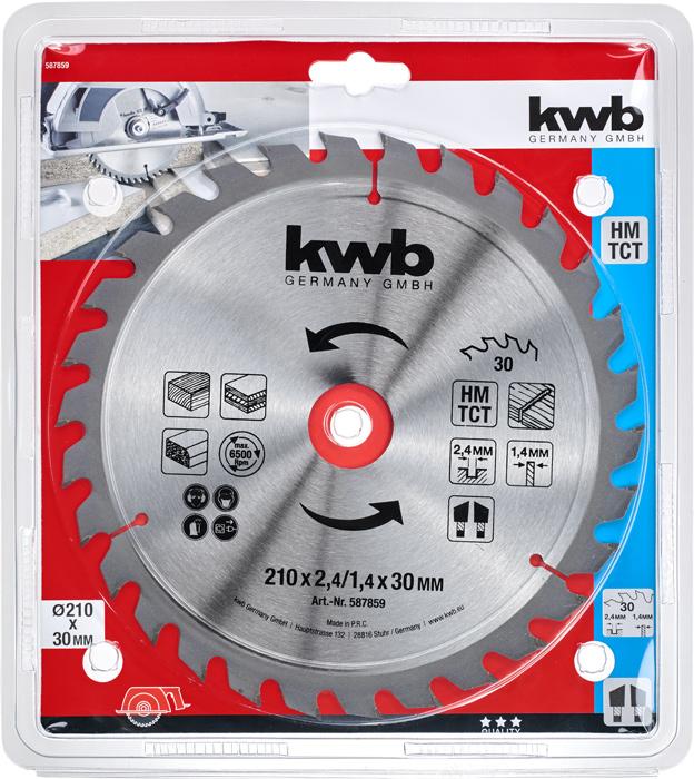 Immagine prodotto kwb 587859 Lama circolare 210 x 30 mm 1 pz.