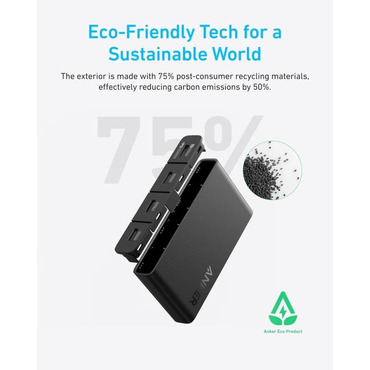 Image du produit Anker Hub 4 en 1 10Gbps USB-C Noir (USB-C, 4 Ports)