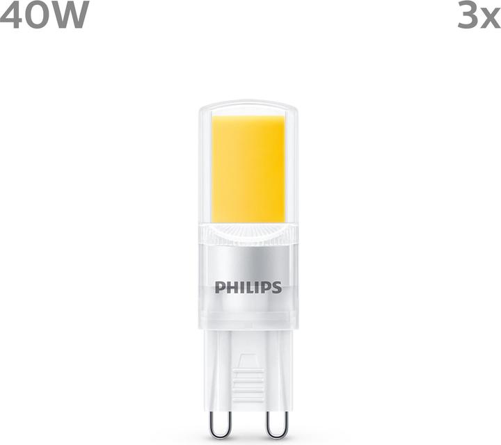 Actual product image Philips Led 40w Ww Nd 3ct/6 Ec (G9, 3.20 W, 400 lm, 3 x, E)