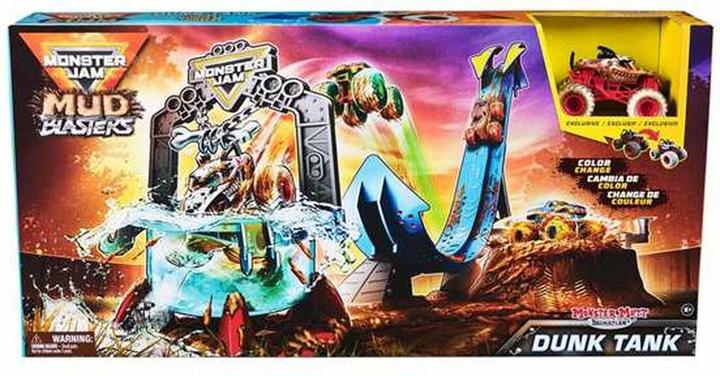 Actual product image Monster Jam Mud Blasters Monster Mutt Dalmatian Dunk Tank