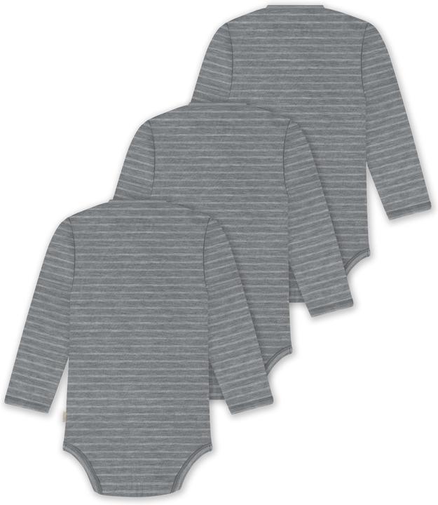 Image du produit Normani Lot de 3 Body Mérinos manches longues pour bébé 0-24 mois - 9349 (86)