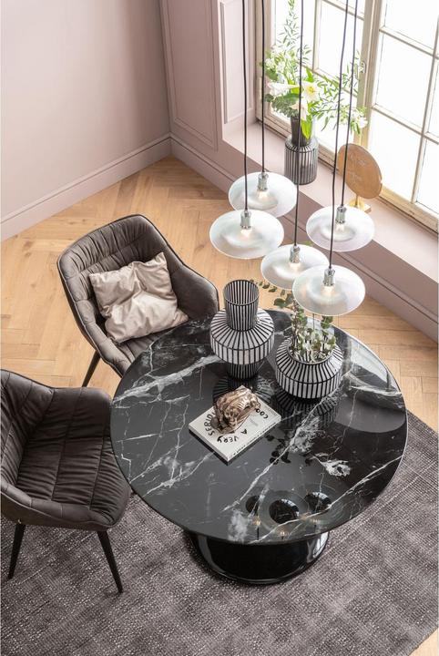 Produktbild Kare Design Tisch Solo Marble Schwarz Ø 110cm (110 x 110 x 75 cm)