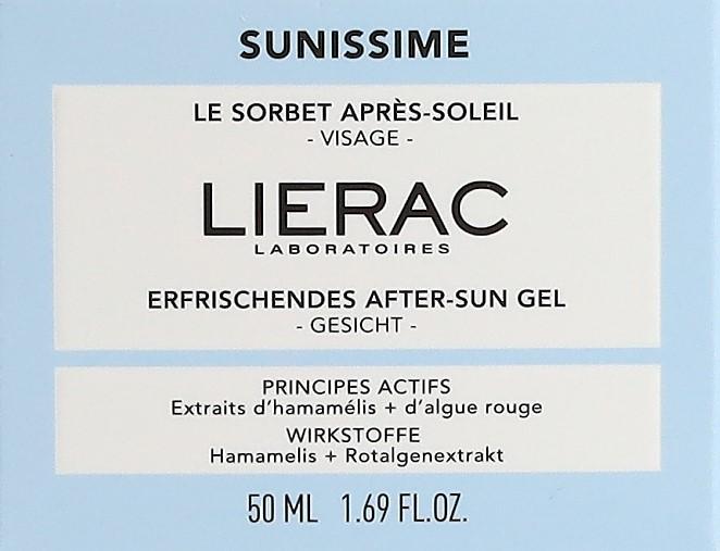 Nutritional values and ingredients Lierac Sunissime (50 ml, After Sun Gel)
