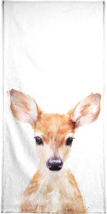 Actual product image Juniqe Little Deer Illustration (70 x 140 cm)