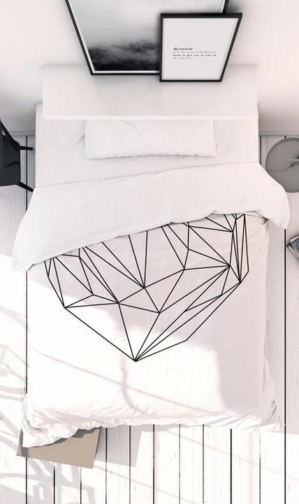 Immagine prodotto Juniqe Heart Graphic - Cuori (Set di biancheria da letto, 160 x 240 cm, 50 x 70 cm)