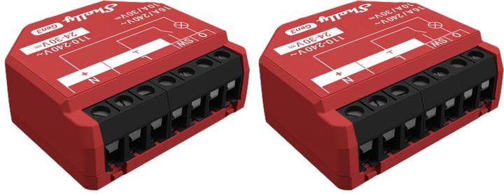Produktbild Shelly Smart-Schalter 1PM Gen3, Relais, Unterputz, 1 Kanal, max. 16 A, WLAN, Bluetooth, 2 Stück