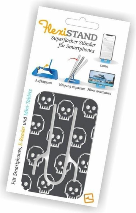 Produktbild Thinking Gifts FlexiStand-Telefonständer – Totenkopf – Totenköpfe