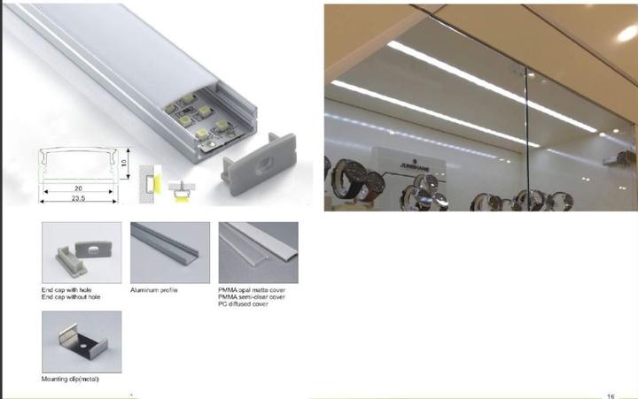 Immagine prodotto Synergy 21 LED UProfile 200cm ALU014 nero nero