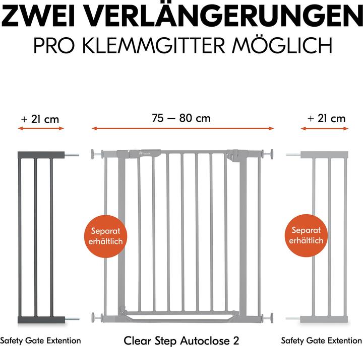 Image du produit Hauck Safety Gate Extension 21 cm Dark Grey​ (21 cm)
