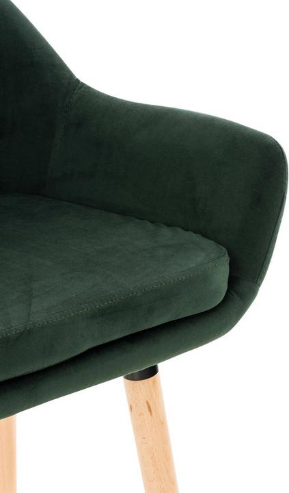 Image du produit CLP Tabouret de bar Grant velours, vert