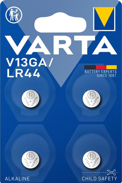 Productafbeelding Varta V13GA (4 Pcs., LR44, 130 mAh)
