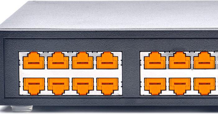 Actual product image Smart Keeper Basic RJ45 Port Blocker orange 12 pcs.