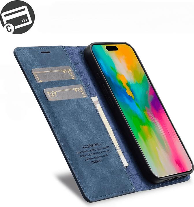 Immagine prodotto LC.Imeeke iPhone 16 - Custodia Flip Vintage (Apple iPhone 16)