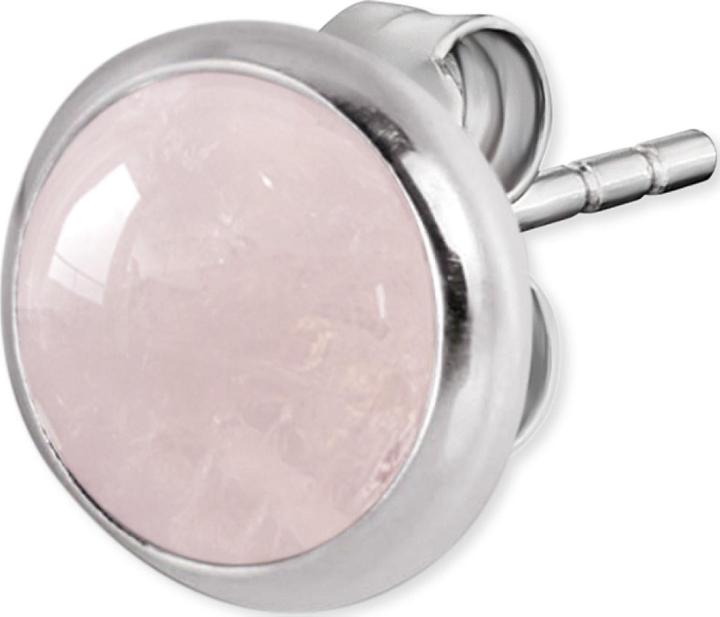 Immagine prodotto Engelsrufer Rituali d'amore orecchini a perno di quarzo rosa (Argento 925/argento 925 placcato in platino, Pietra colorata/925 argento rodiato, Pietra colorata)