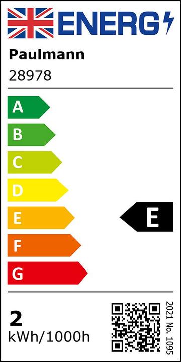 Etichetta energetica Paulmann Riflettore (GU4, 1.80 W, 184 lm, 1 x, E)
