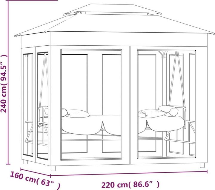 Produktbild VidaXL Gartenschaukel