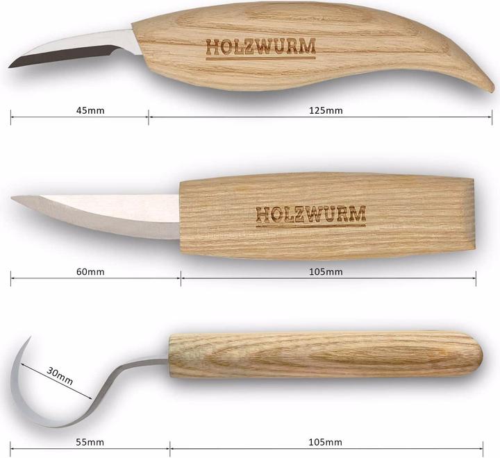 Produktbild Holzwurm Schnitzmesserset