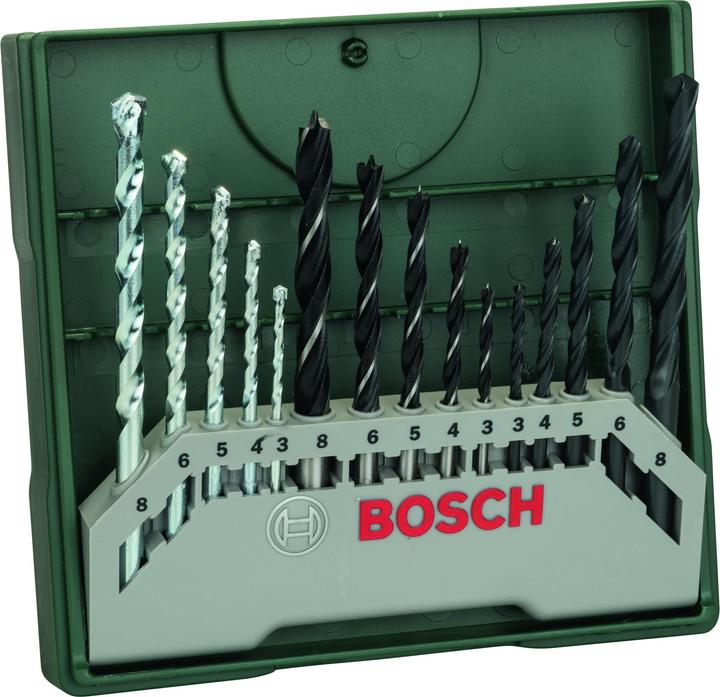 Bosch Zubehör Mini-X-Line Mixed Set (3-8 mm (wood drill bit))