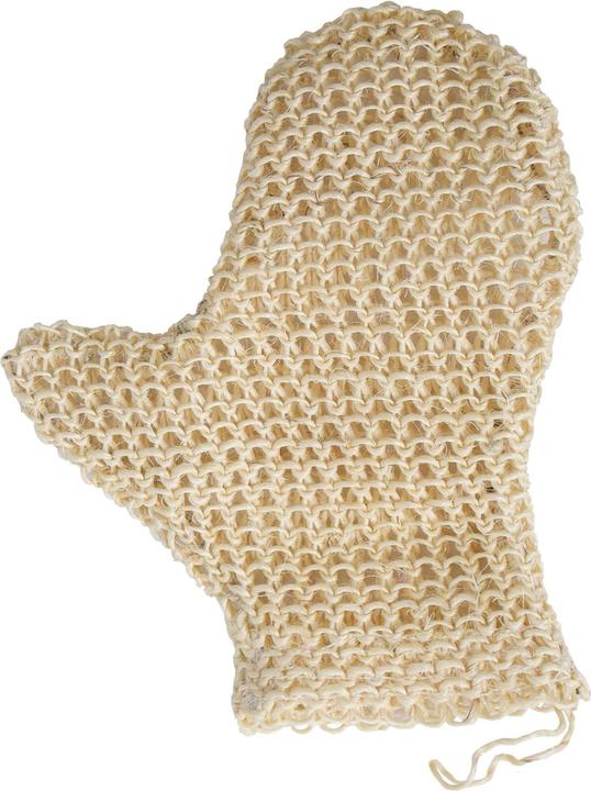 MSV Peelinghandschuh aus Sisal 25 x 16 cm, Weiss