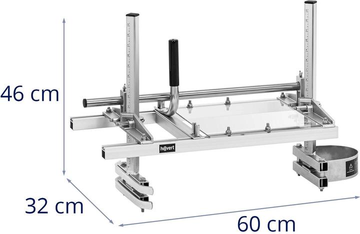 Produktbild Hillvert Mobiles Sägewerk für Kettensägen bis 60 cm / 24" Schnittbreite bis 50 cm (20")