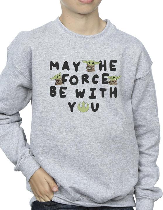 Image du produit Star Wars - Sweat THE MANDALORIAN GROGU MAY THE FORCE BE WITH YOU - Garçon (140, 146)