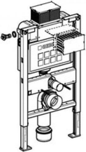 Image du produit Geberit Duofix Omega H98 stand for hanging bowl (111.030.00.1)