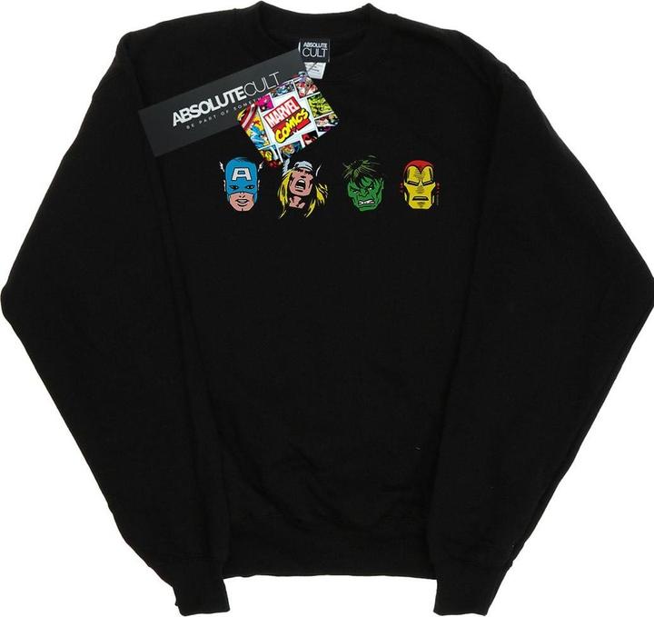 Avengers Comic Heads Sweatshirt (XXL)