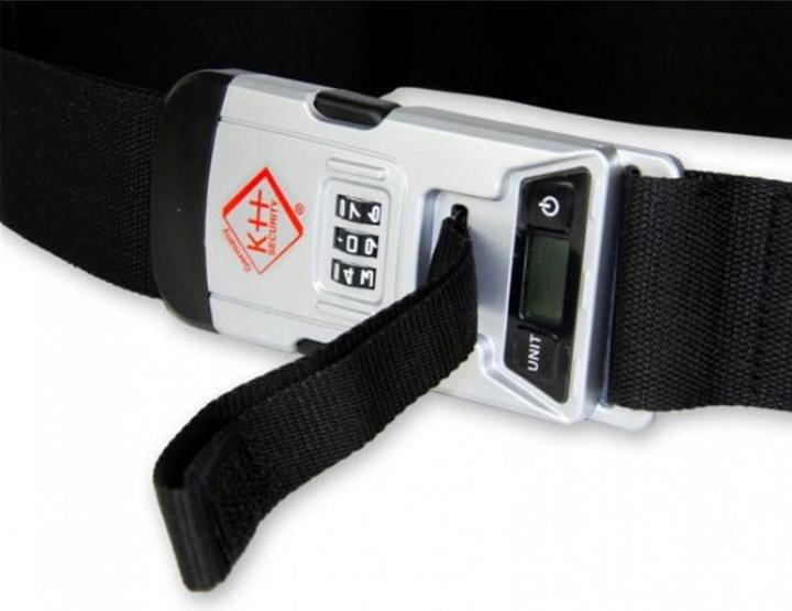 Actual product image KH Security Suitcase strap with combination lock (Case strap, Luggage scale)
