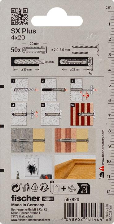 Actual product image Fischer SX Plus (50 pcs.)