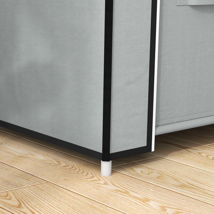 Image du produit Homcom Penderie en tissu avec portes zippées (83 x 42.5 x 162.5 cm)