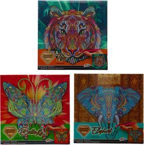 Actual product image Grafix Canvas Diamond Painting Tiger, 30x30cm