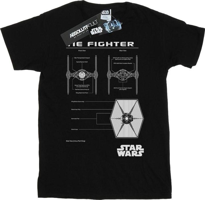 Star Wars TIE Fighter Blueprint TShirt