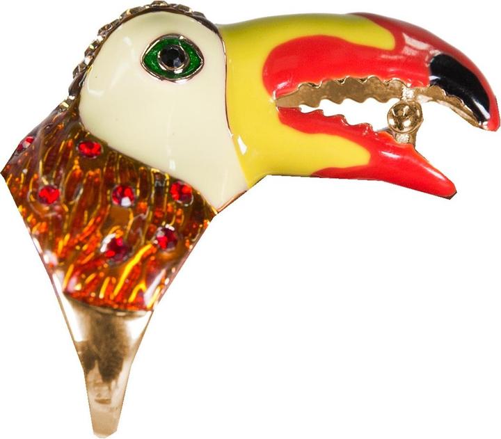 Produktbild Uzurii Red Amazon Toucan Ring (One Size, 925 Silber)