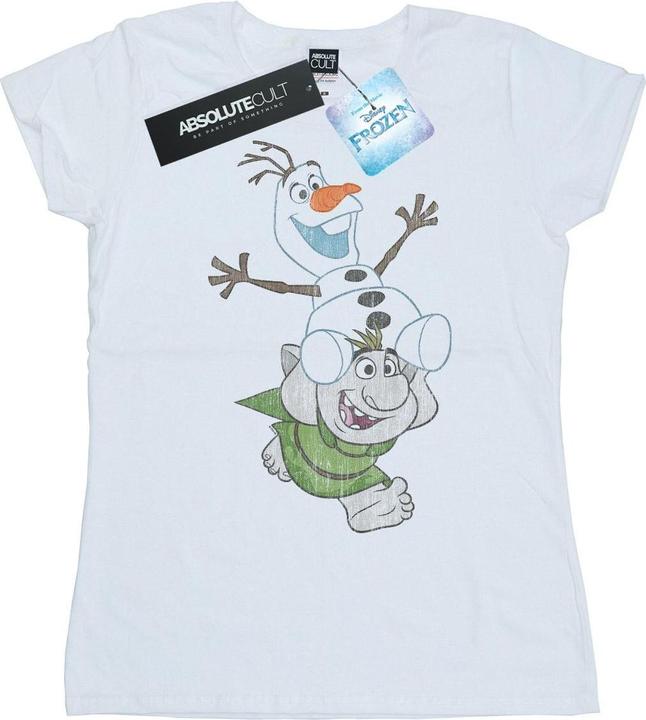 Disney Frozen Olaf And Troll TShirt (M)