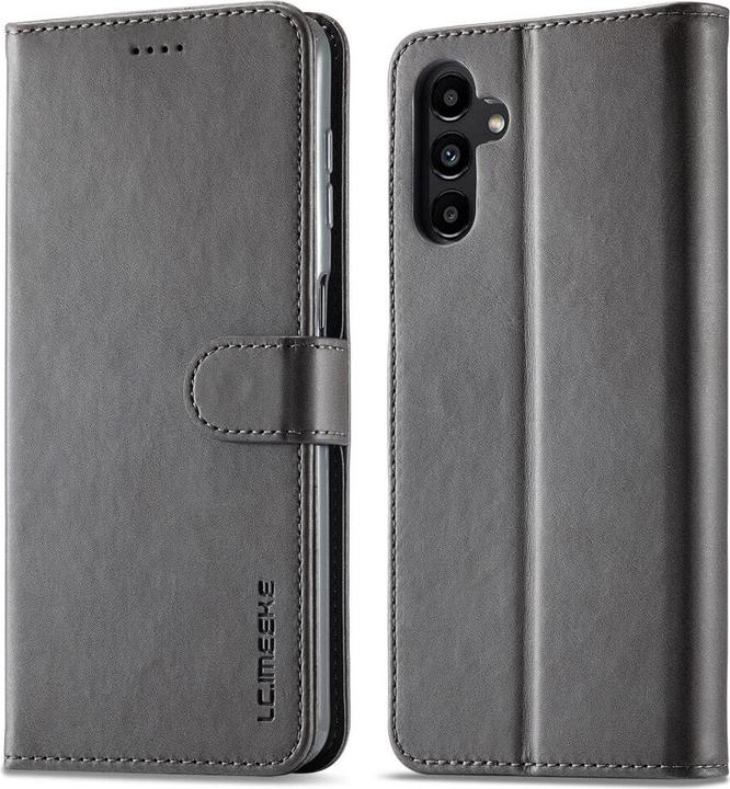 LC.Imeeke Galaxy A15 - leather case grey (Samsung Galaxy A15)
