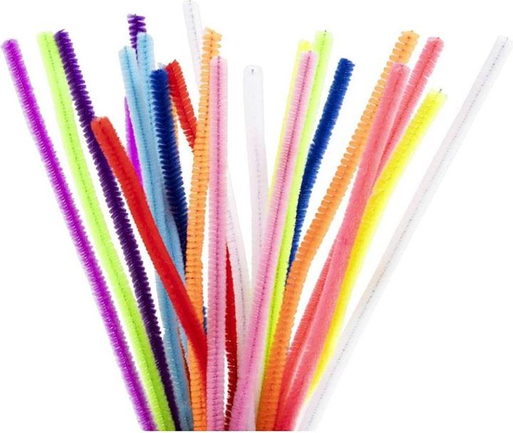 Creativ Company Chenilledraht 25 Stück, Sortierte Farben, Länge: 30 cm (0.30 m)