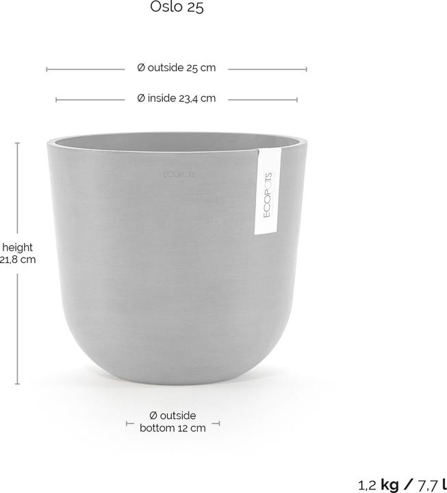 Produktbild Ecopots Oslo (25 cm)
