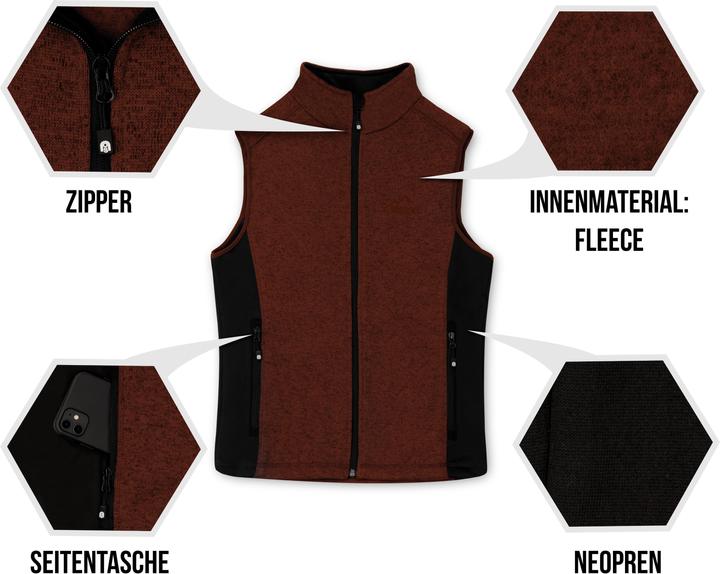 Produktbild Normani Herren Strick-Fleeceweste Shamattawa (L)