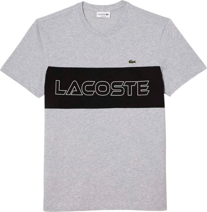 Actual product image Lacoste Unisex Adult Printed Colour Block Regular T-Shirt (XS)